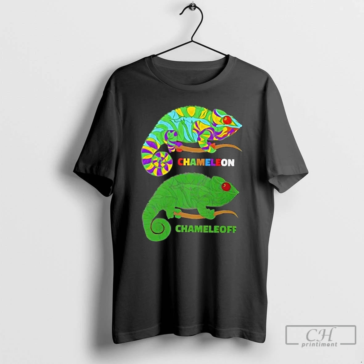 Classic Chameleon On Off Color Change T Shirts Hoodie Sweatshirt | PurePodTees.com