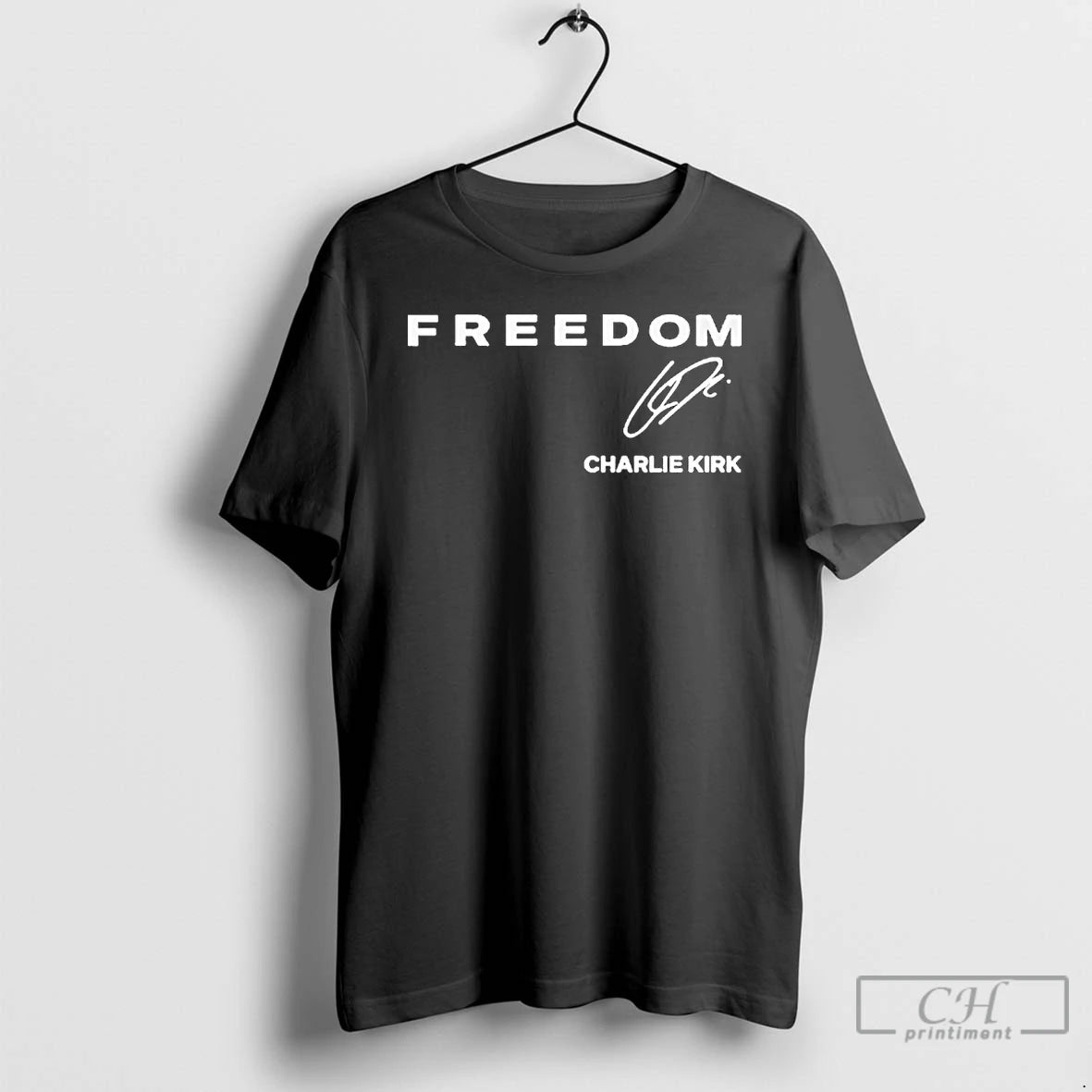 Classic Charlie Kirk Red Freedom Shirt Hoodie Sweatshirt | PurePodTees.com