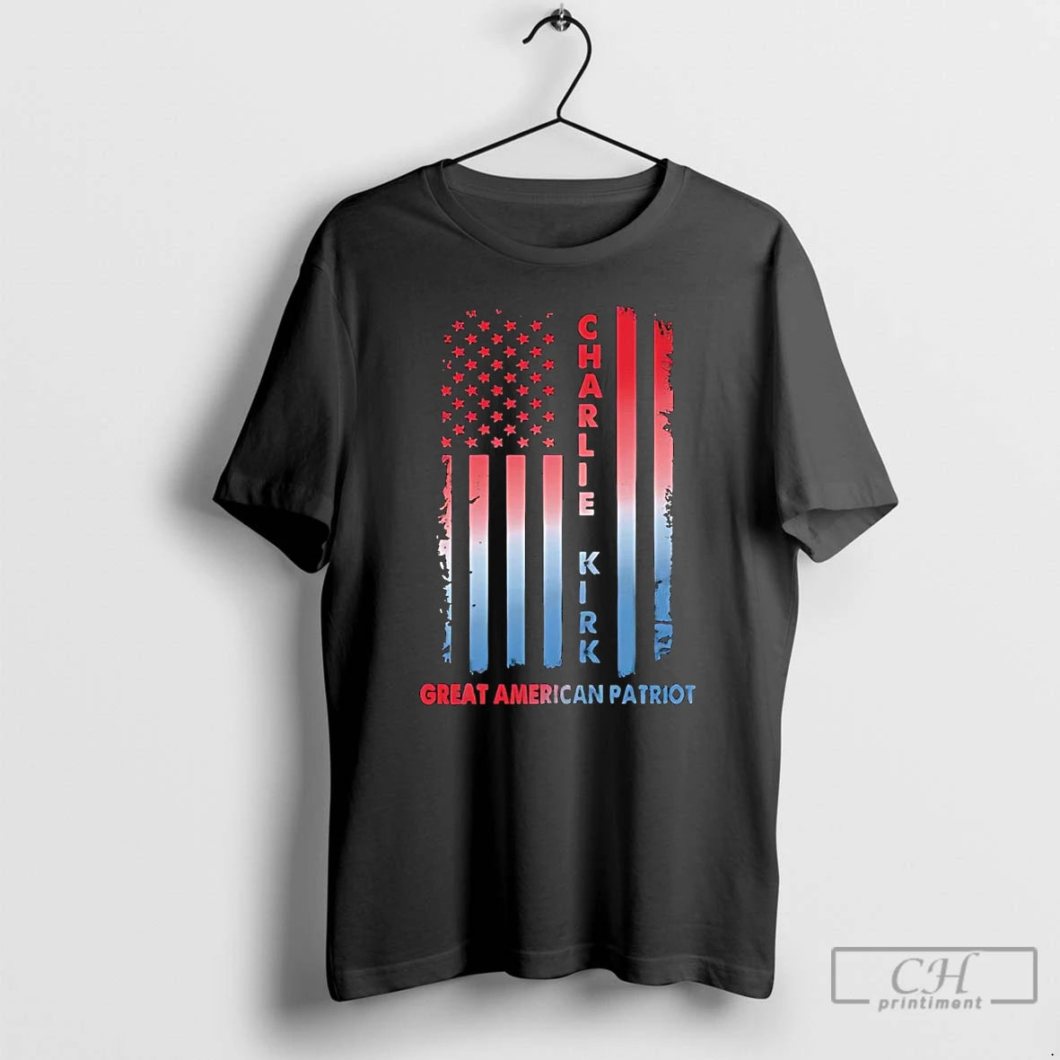 Classic Charlie Kirk Us Flag Great American Patriot T Shirts Hoodie Sweatshirt | PurePodTees.com