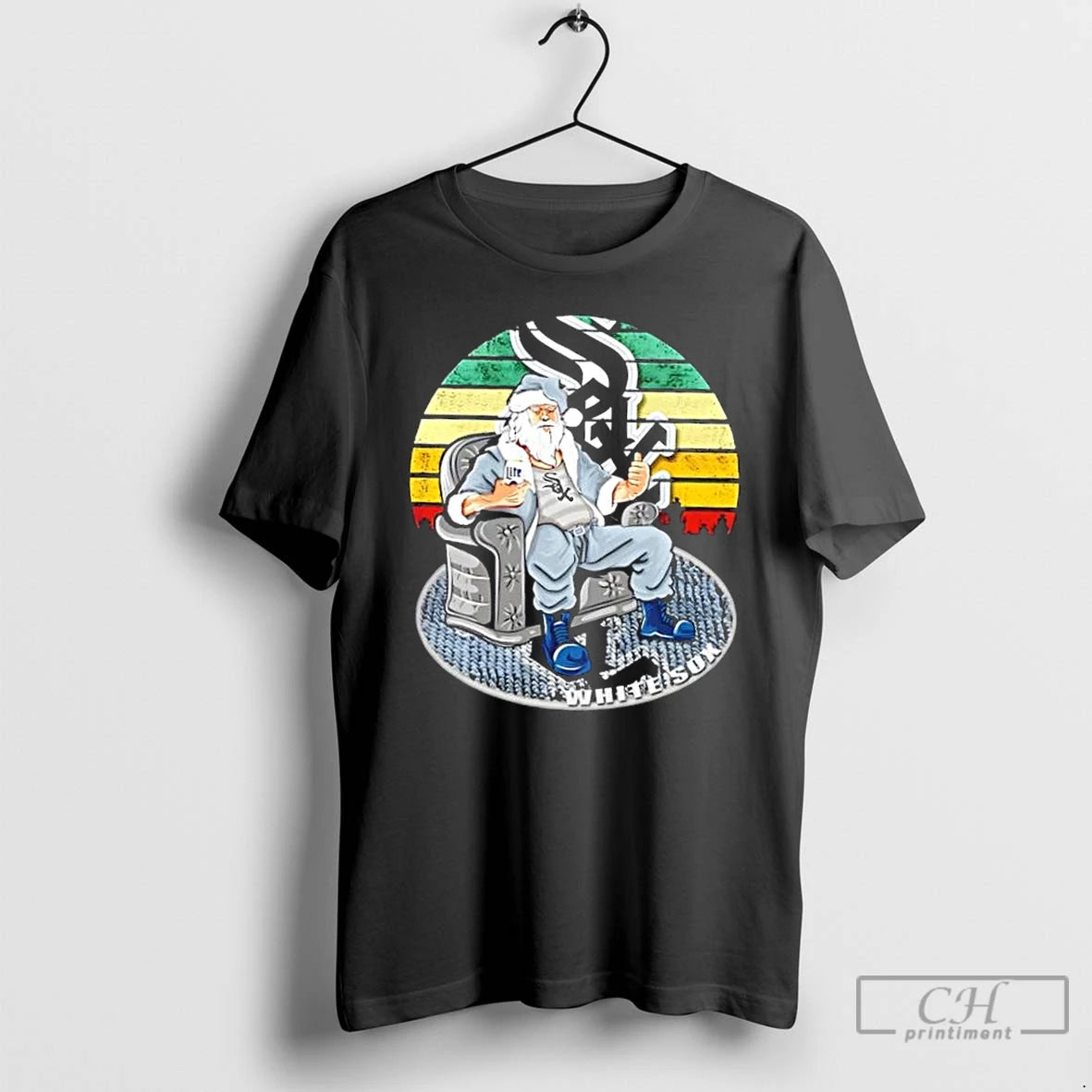 Classic Chicago White Sox X Santa Claus Christmas Vintage T Shirts Hoodie Sweatshirt | PurePodTees.com