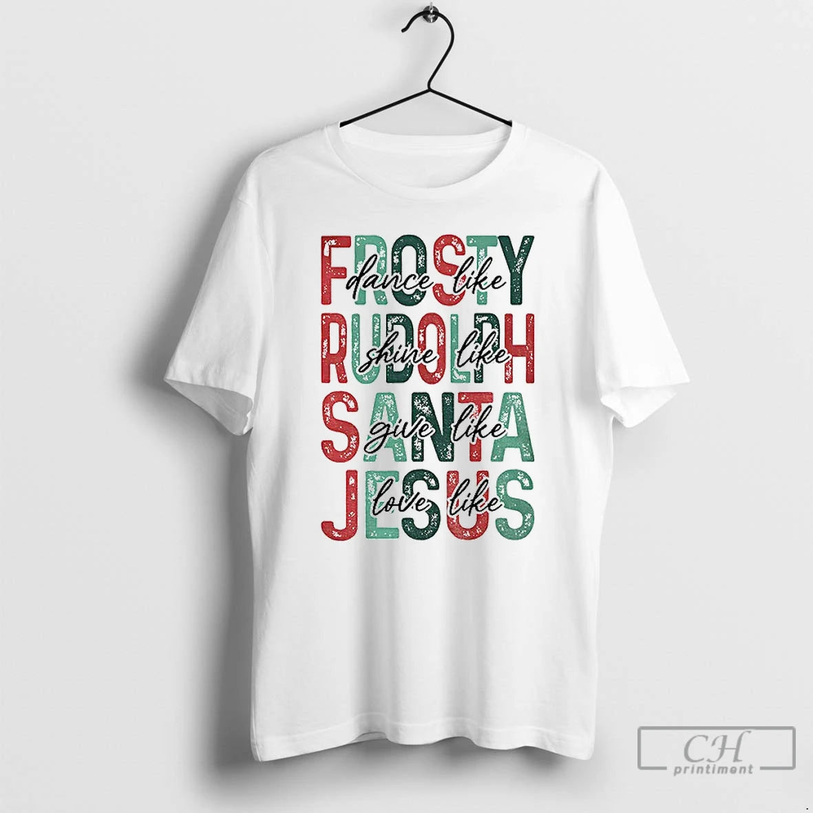 Classic Christian Christmas Dance Like Frosty Love Like Jesus Shirt Hoodie Sweatshirt | PurePodTees.com