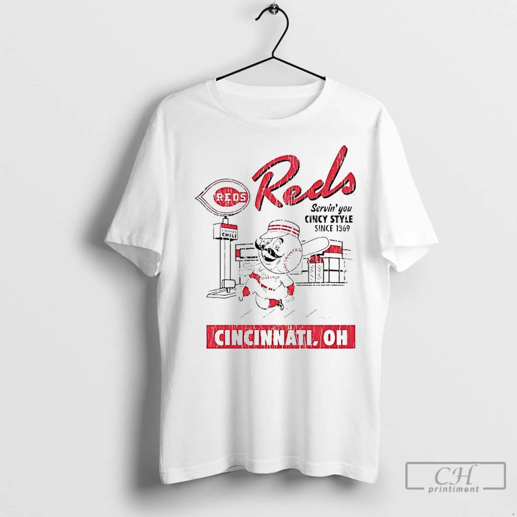 Classic Cincinnati Reds Serving You Cincy Style Since 1369 Shirt Hoodie Sweatshirt | PurePodTees.com