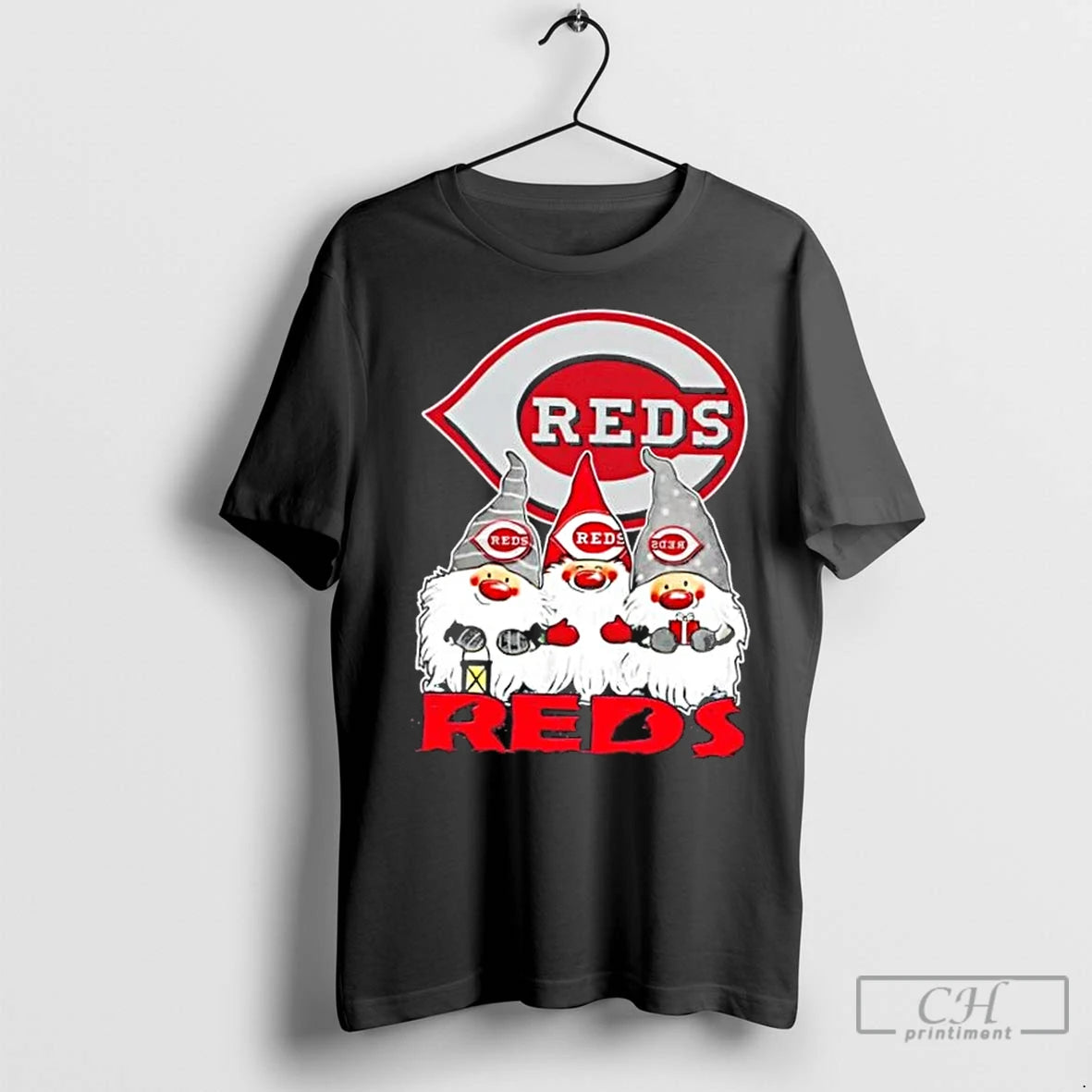 Classic Cincinnati Reds X Gnomes Xmas Christmas Shirt Hoodie Sweatshirt | PurePodTees.com