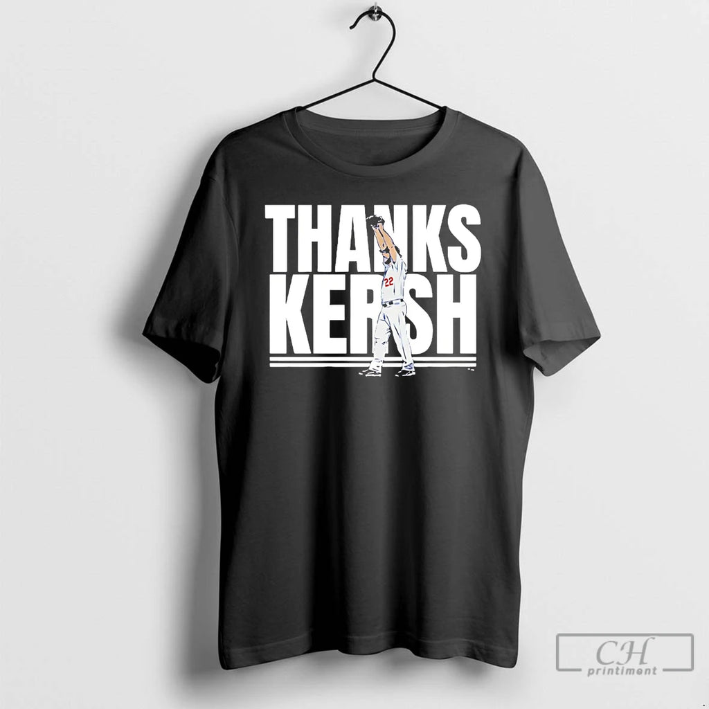 Classic Clayton Kershaw Thanks Kersh Los Angeles Dodgers T Shirts Hoodie Sweatshirt | PurePodTees.com