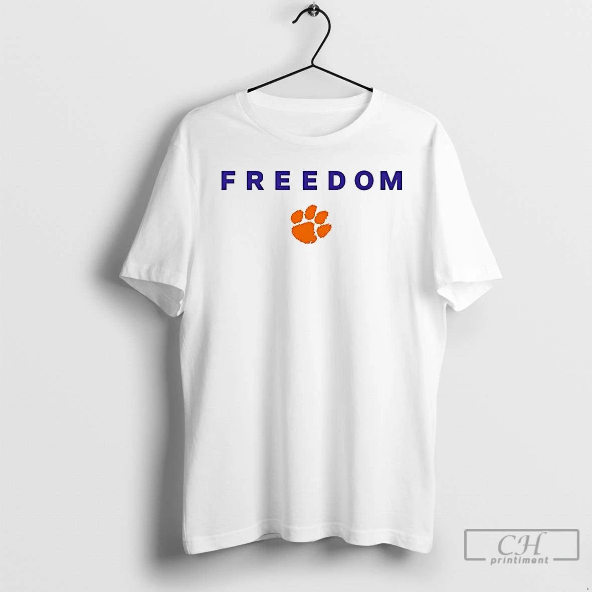 Classic Clemson Tigers Football Freedom Logo Shirt Hoodie Sweatshirt | PurePodTees.com