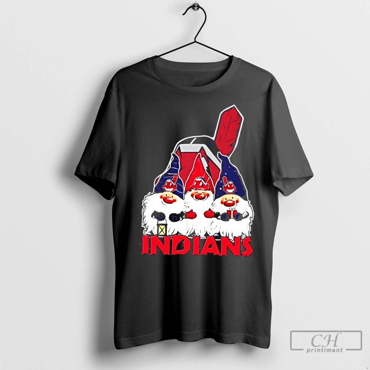 Classic Cleveland Indians X Gnomes Xmas Christmas Shirt Hoodie Sweatshirt | PurePodTees.com