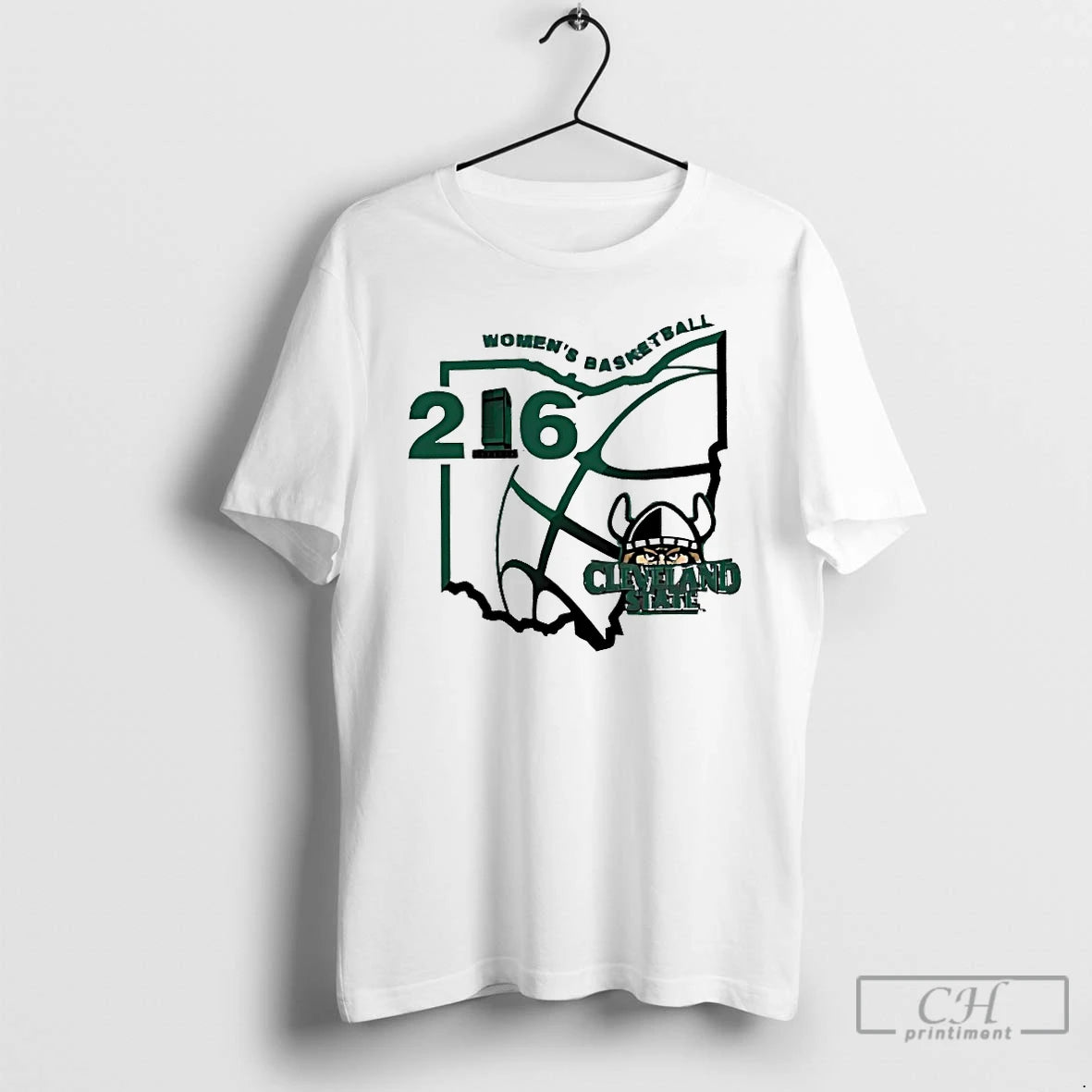 Classic Cleveland State Vikings 216 Womens Basketball Shirt Hoodie Sweatshirt | PurePodTees.com