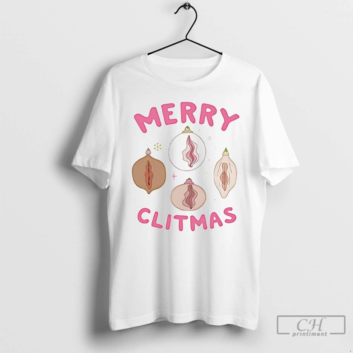 Classic Clitoris Ornaments Merry Clitmas Christmas T Shirts Hoodie Sweatshirt | PurePodTees.com