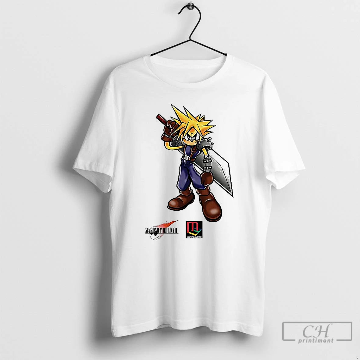 Classic Cloud Strife Final Fantasy Vii Cartoon T Shirts Hoodie Sweatshirt | PurePodTees.com