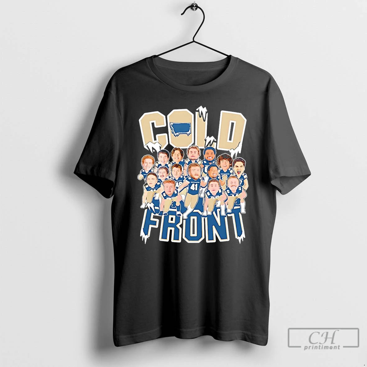 Classic Cold Front Team Caricature T Shirts Hoodie Sweatshirt | PurePodTees.com