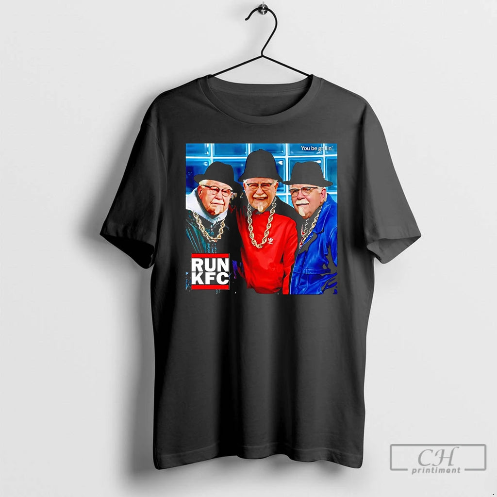 Classic Colonel Sanders Run Kfc You Be Grillin T Shirts Hoodie Sweatshirt | PurePodTees.com