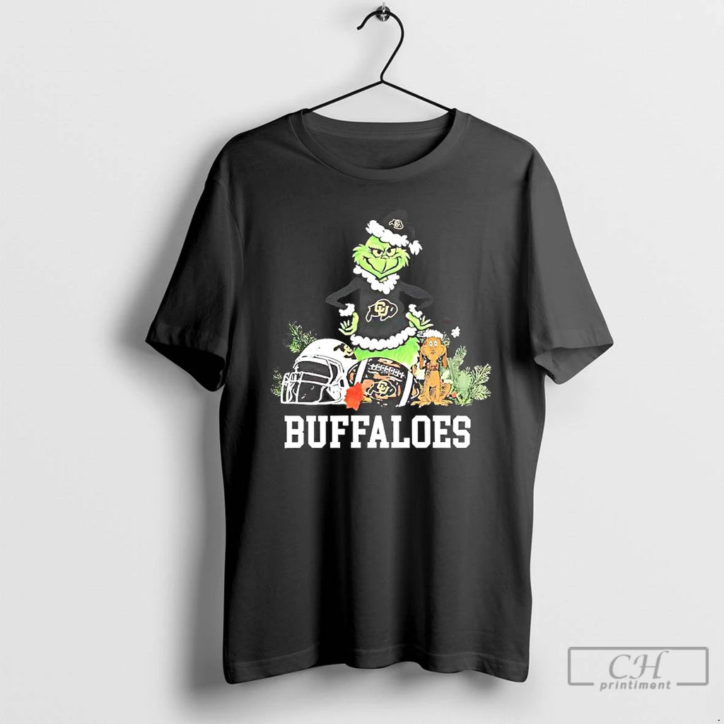 Classic Colorado Buffaloes The Grinch And Max Helmet Christmas 2025 Shirt Hoodie Sweatshirt | PurePodTees.com