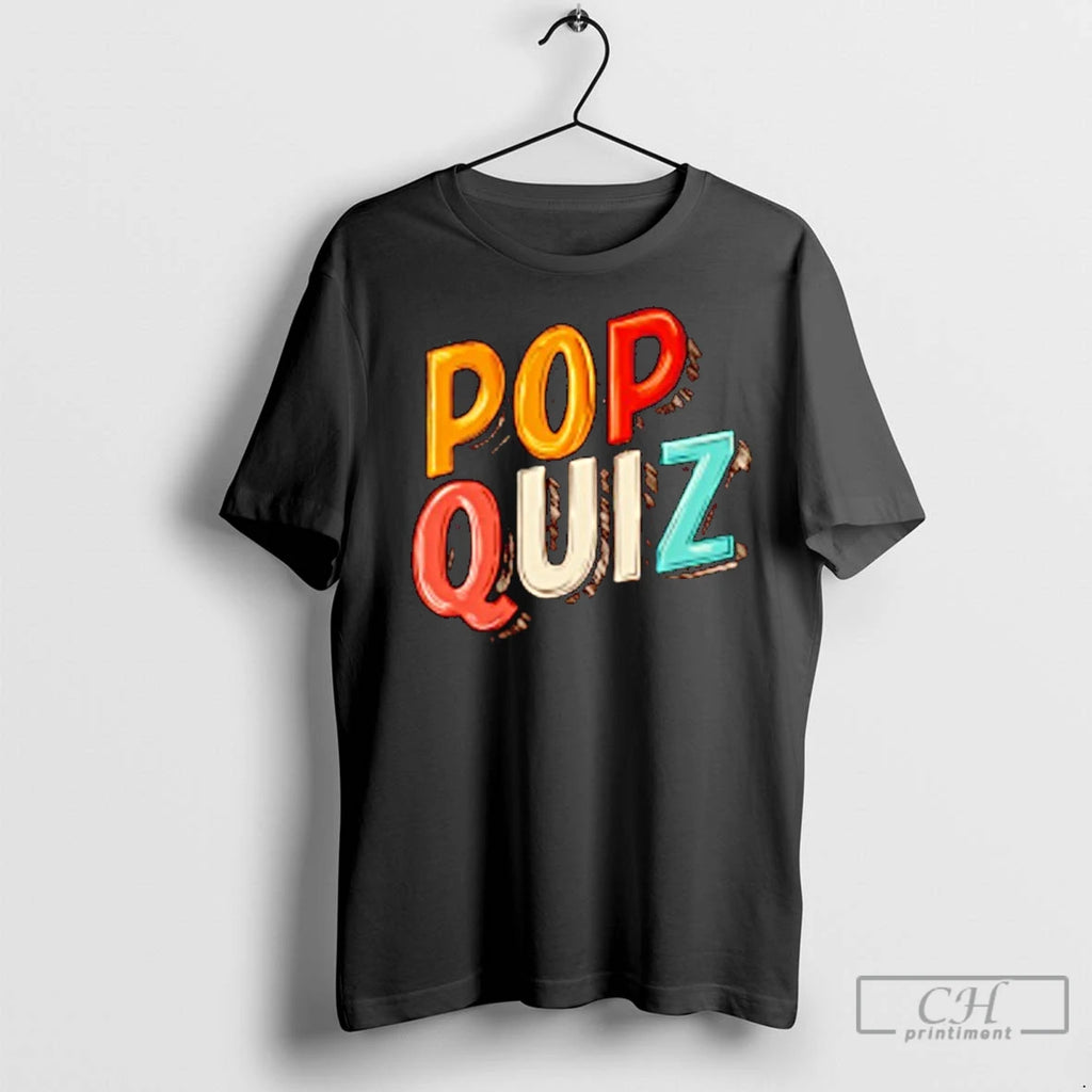 Classic Colorful Pop Quiz Shirt Hoodie Sweatshirt | PurePodTees.com