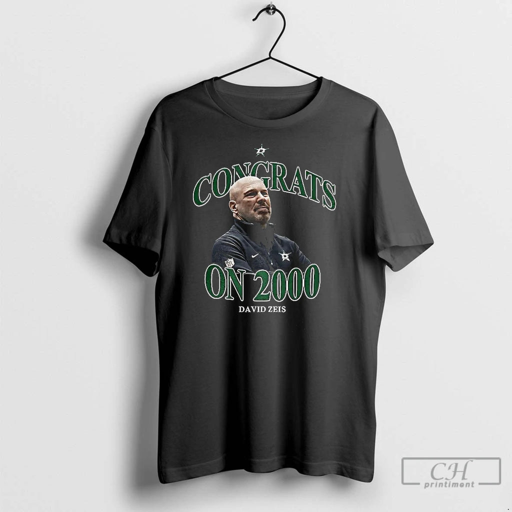 Classic Congrats On 2000 David Zeis Dallas Stars Nhl Shirt Hoodie Sweatshirt | PurePodTees.com