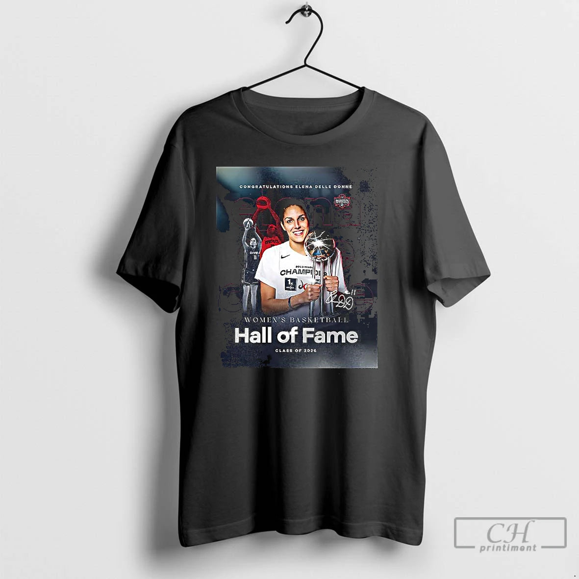 Classic Congratulations Elena Delle Donne Womens Basketball Hall Of Fame T Shirts Hoodie Sweatshirt | PurePodTees.com
