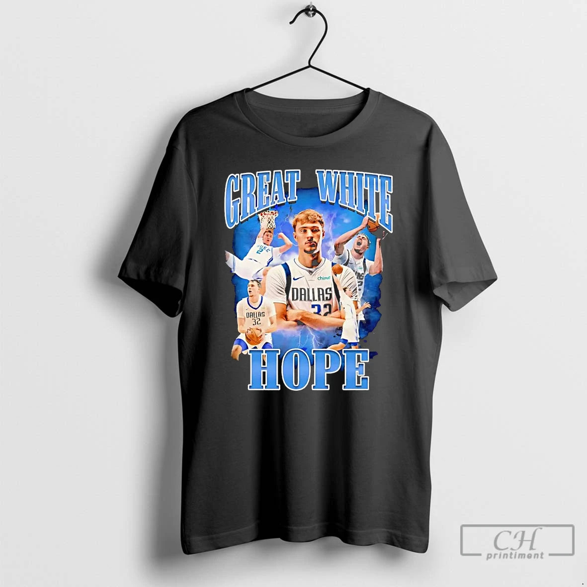 Classic Cooper Flagg Great White Hope Dallas Mavericks T Shirts Hoodie Sweatshirt | PurePodTees.com
