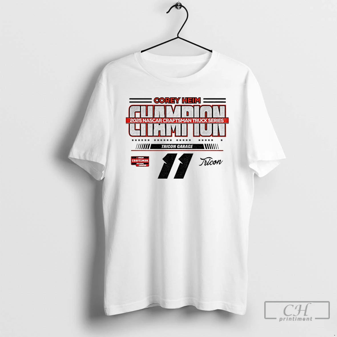 Classic Corey Heim Checkered Flag Sports 2025 Nascar Craftsman Truck Series Champion T Shirts Hoodie Sweatshirt