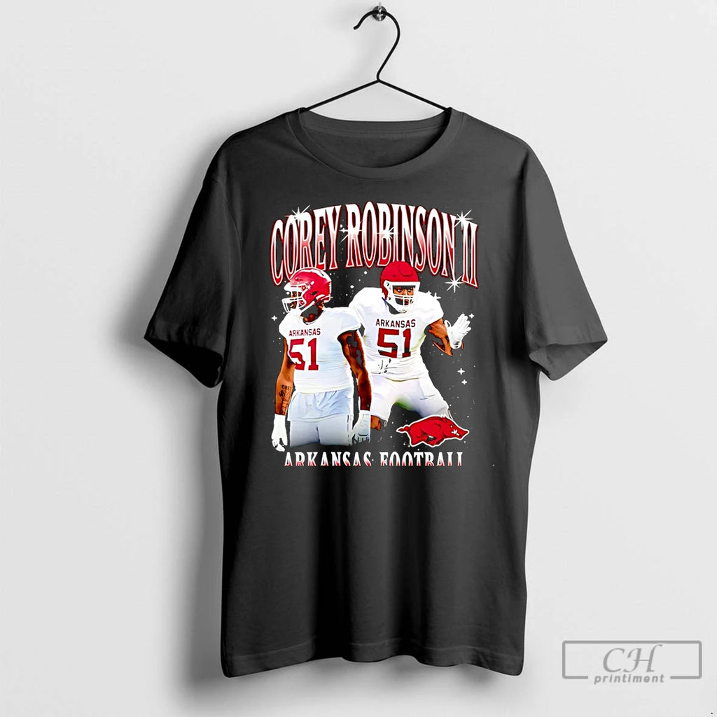 Classic Corey Robinson Arkansas Football Retro Christmas Ornaments Shirt Hoodie Sweatshirt | PurePodTees.com