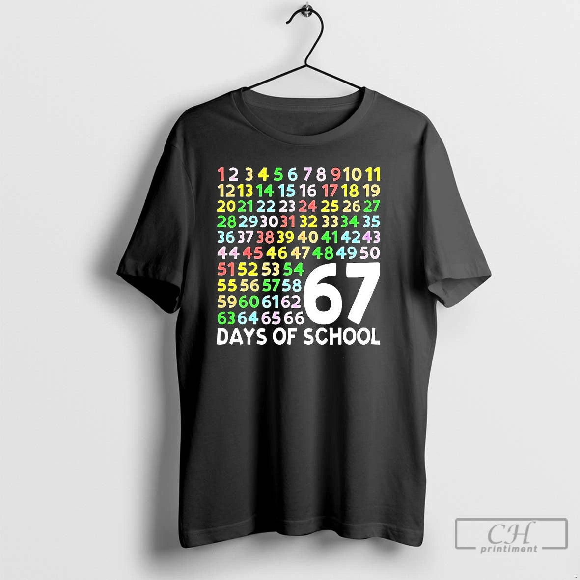 Classic Count To 67 Days Of School Six Seven Meme Shirt Hoodie Sweatshirt | PurePodTees.com