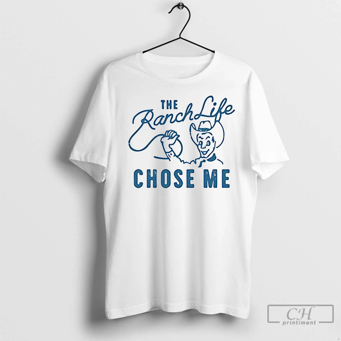 Classic Cowboy The Ranch Life Chose Me Vintage Shirt Hoodie Sweatshirt | PurePodTees.com