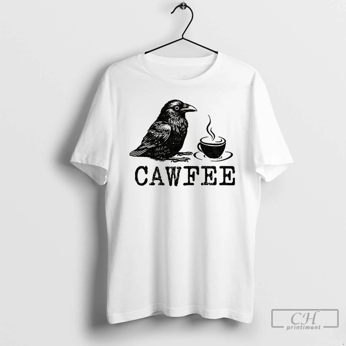Classic Crow Cawfee Funny Japan Meme F Caw F T Shirts Hoodie Sweatshirt | PurePodTees.com