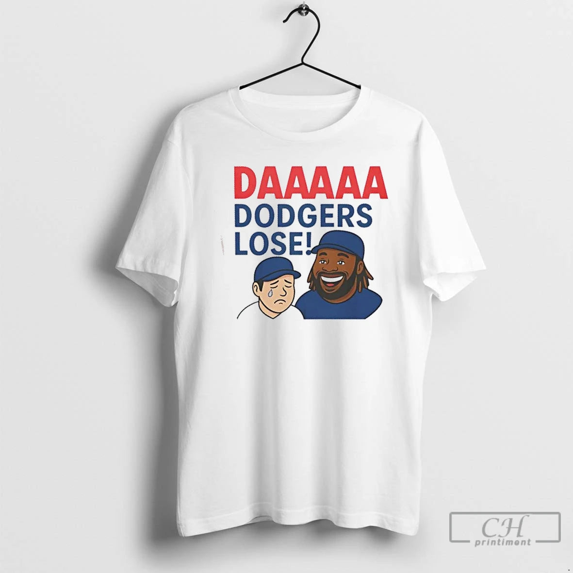 Classic Daaaaa Dodgers Lose Baseball Cartoon T Shirts Hoodie Sweatshirt | PurePodTees.com