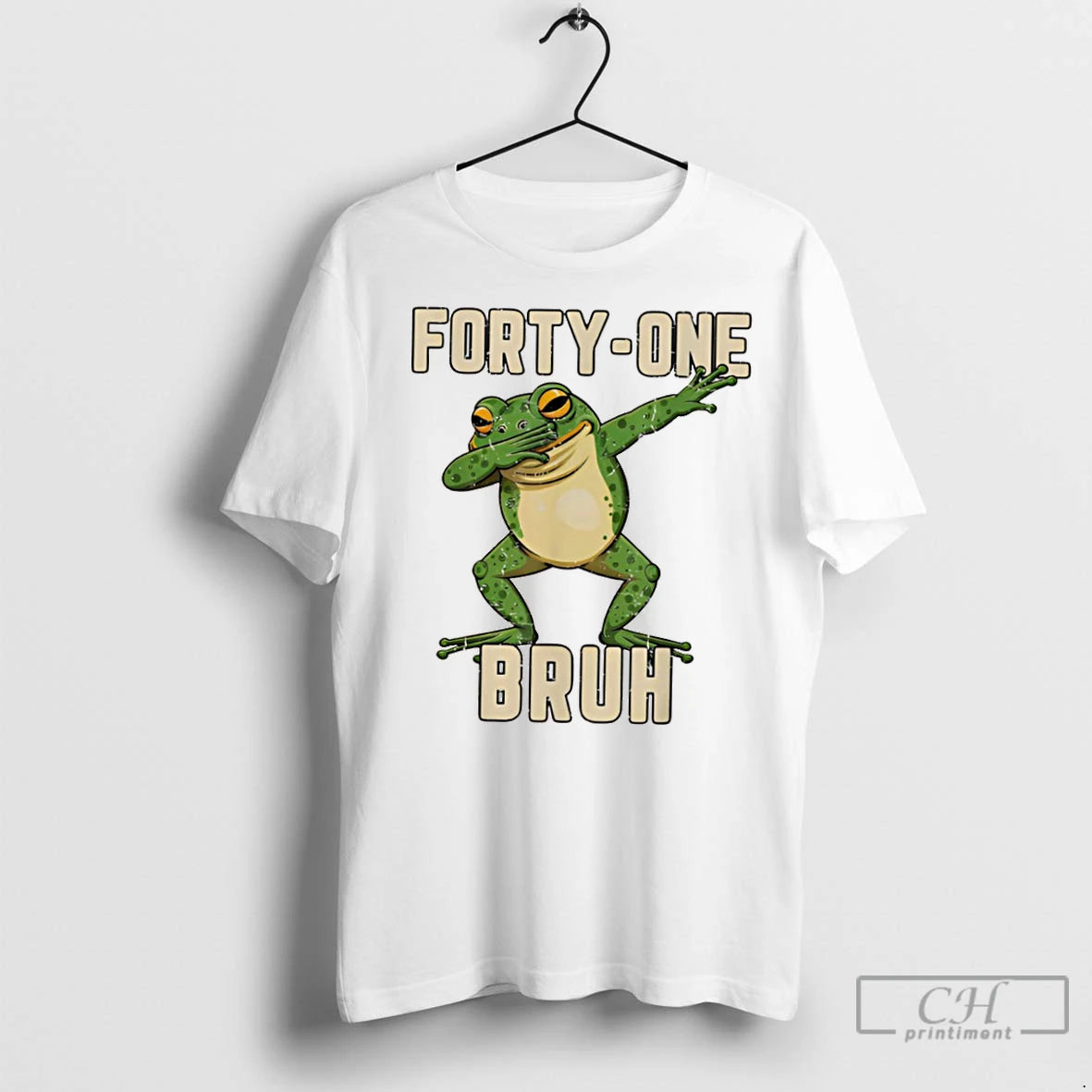 Classic Dabbing Frog Forty One Bruh Shirt Hoodie Sweatshirt | PurePodTees.com