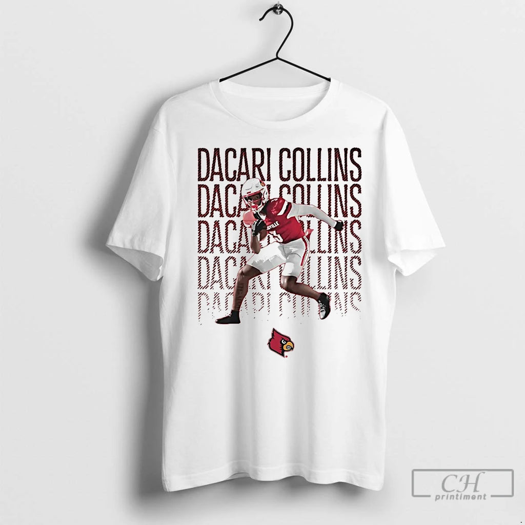 Classic Dacari Collins Illustrated Running Louisville Cardinals