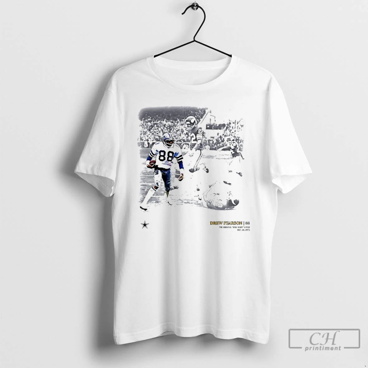 Classic Dallas Cowboys Drew Pearson 88 The Hall Mary Catch Moments T Shirts Hoodie Sweatshirt | PurePodTees.com