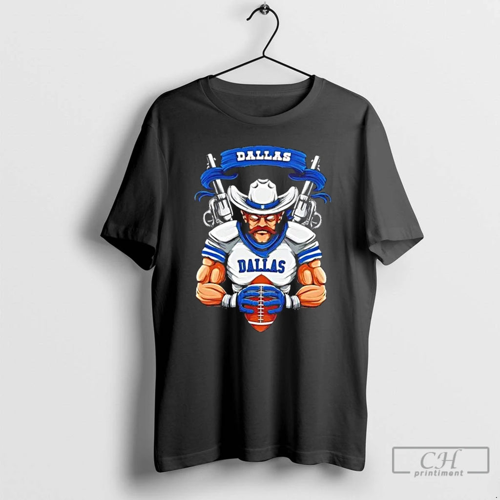 Classic Dallas Cowboys War Football Mascot T Shirts Hoodie Sweatshirt | PurePodTees.com