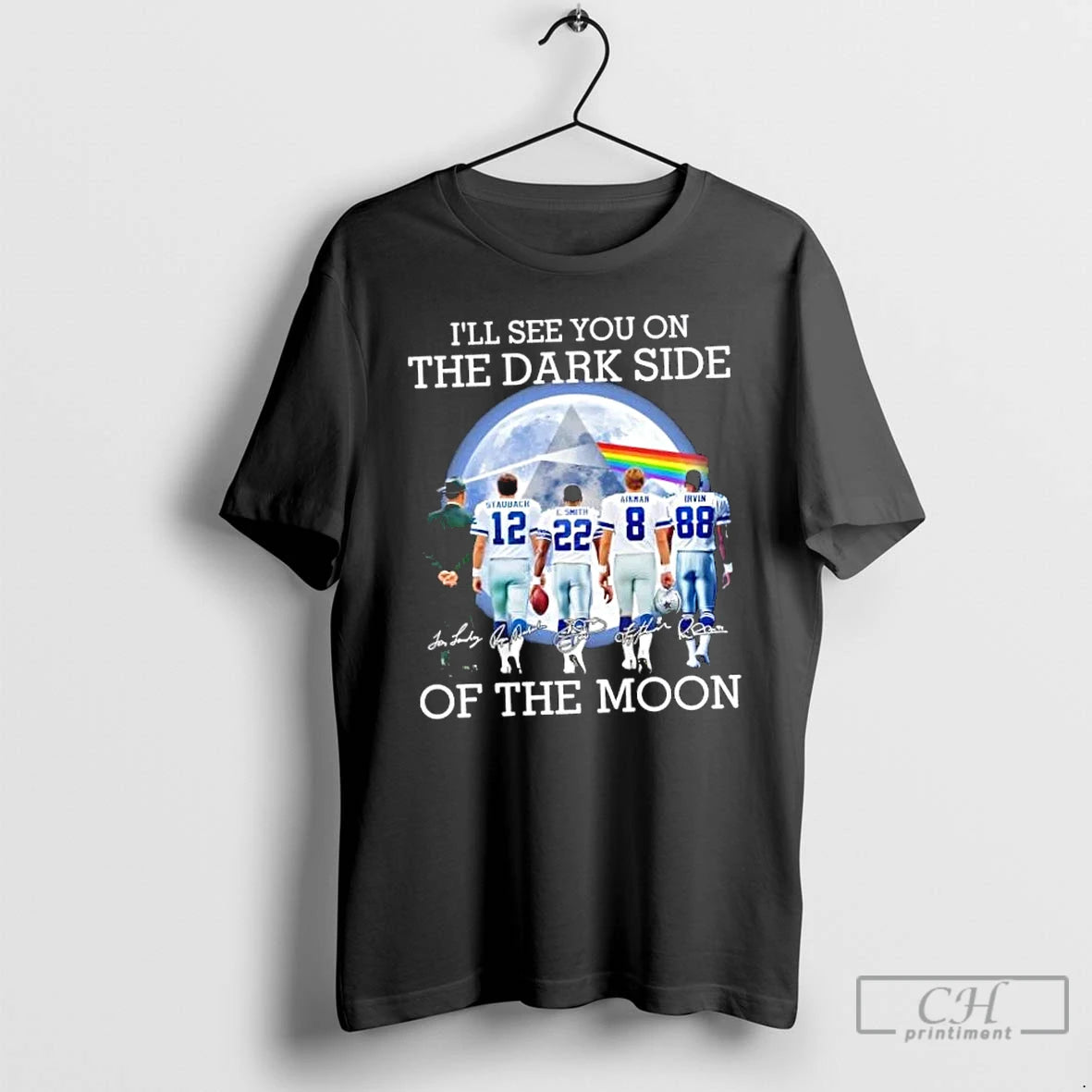 Classic Dallas Cowboys Legends Ill See You On The Dark Side Of The Moon Shirt Hoodie Sweatshirt | PurePodTees.com