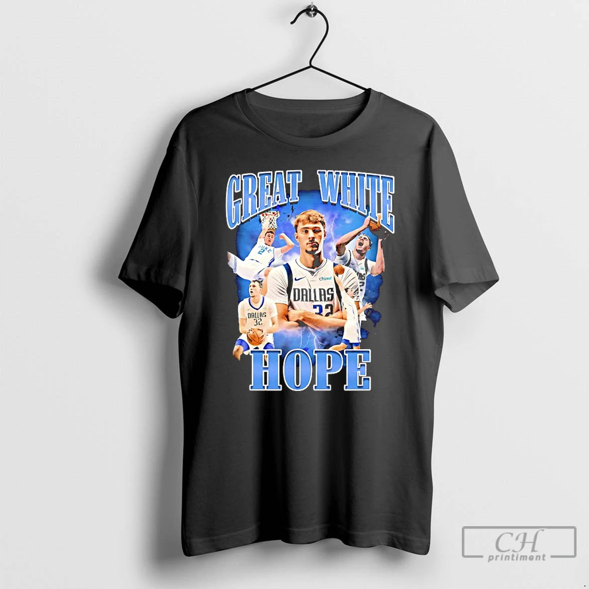 Classic Dallas Mavericks Cooper Flagg Great White Hope T Shirts Hoodie Sweatshirt | PurePodTees.com