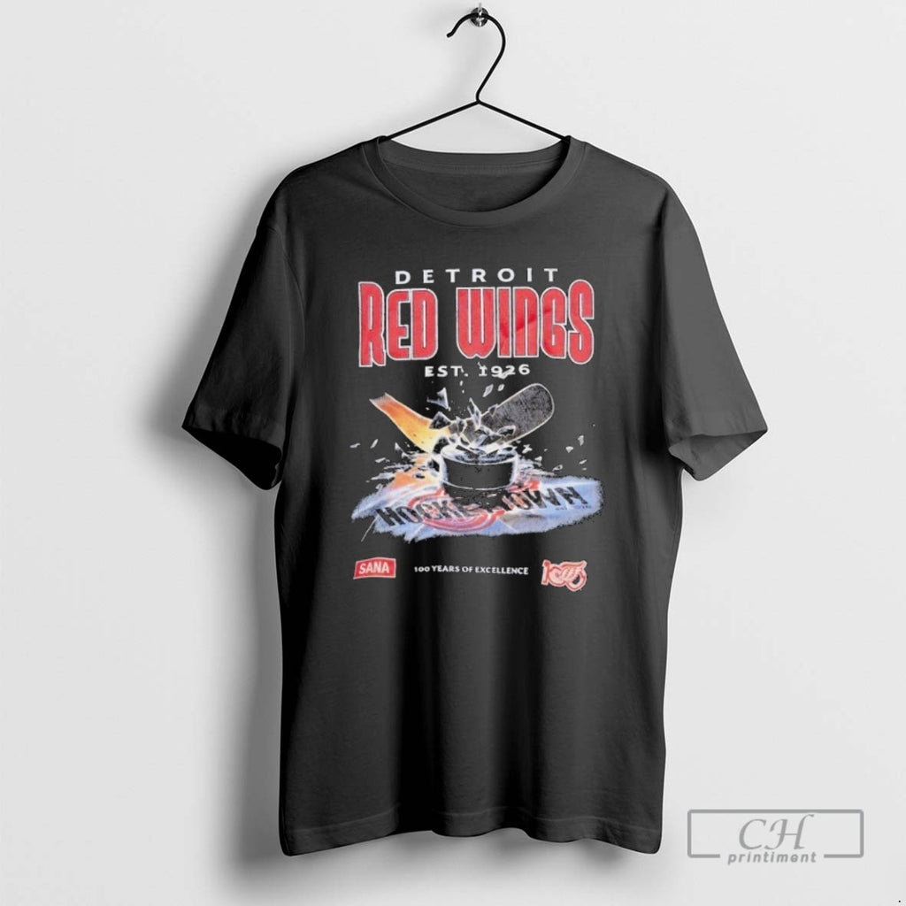 Classic Detroit Red Wings X Sana 100 Years Of Excellence Est 1926 Hockeytown Shirt Sweater