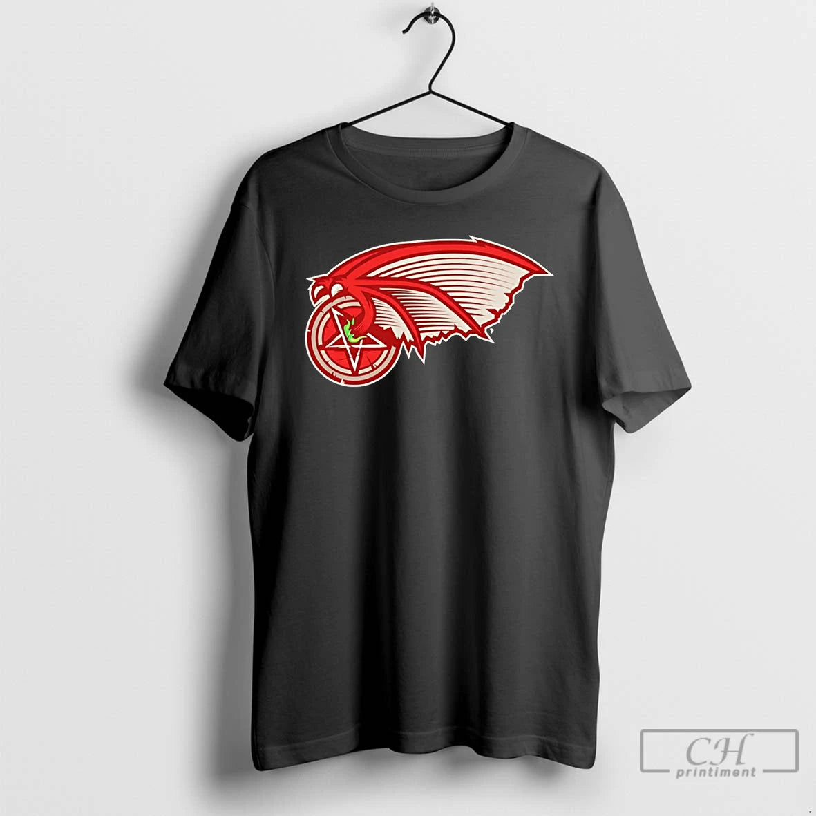 Classic Detroit Red Wings X Summoning Circle Halloween Logo T Shirts Hoodie Sweatshirt | PurePodTees.com
