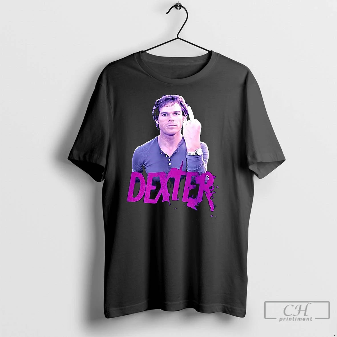 Classic Dexter Morgan Middle Finger Shirt Hoodie Sweatshirt | PurePodTees.com