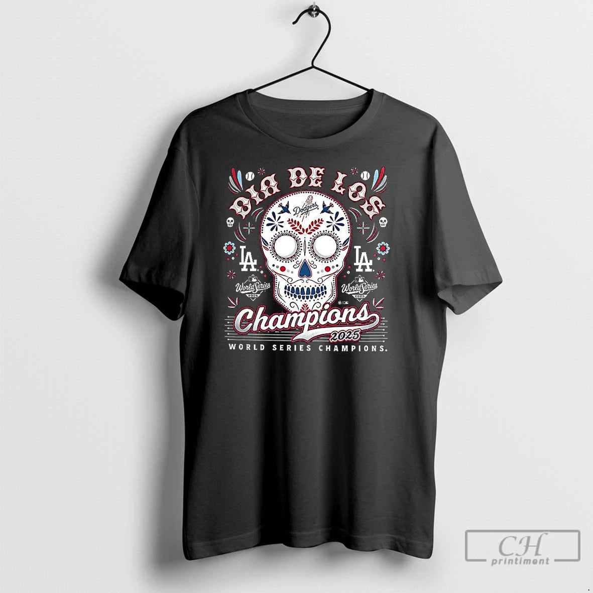 Classic Dia De Los Los Angeles Dodgers 2025 World Series Champions Shirt Hoodie Sweatshirt | PurePodTees.com
