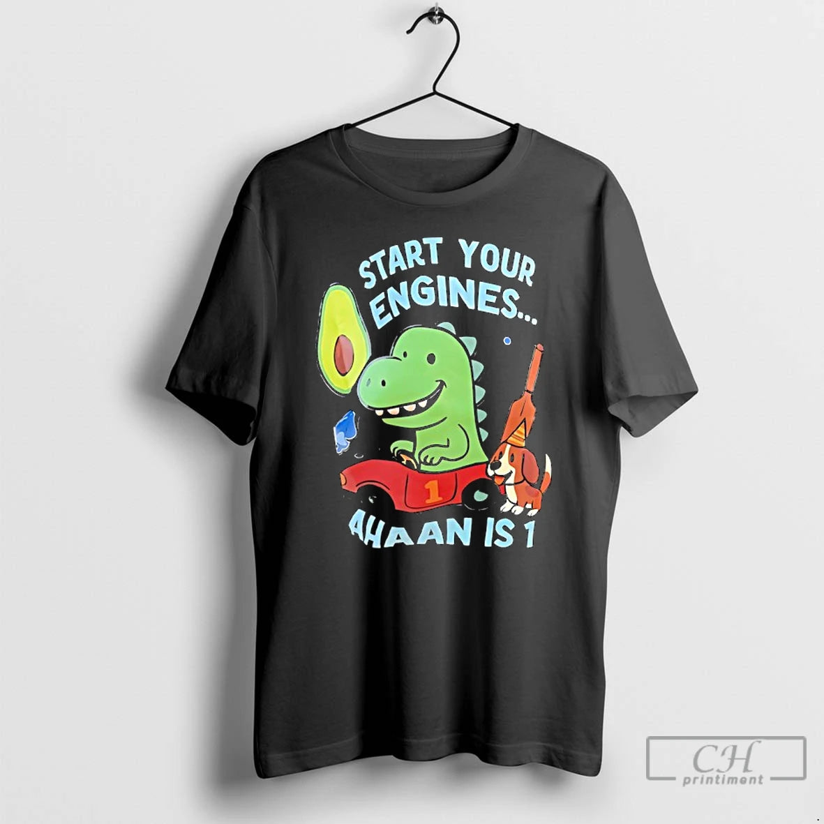 Classic Dinosaur Start Your Engines Ahaan Is 1 Shirt Hoodie Sweatshirt | PurePodTees.com