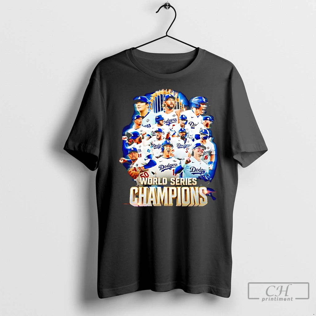 Classic Dodgers 2025 World Series Champions Trophy Shirt Hoodie Sweatshirt | PurePodTees.com