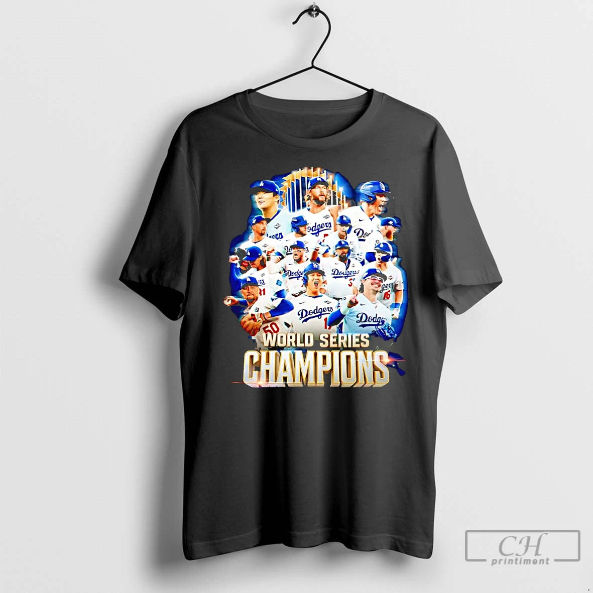 Classic Dodgers 2025 World Series Champions Trophy Shirt Hoodie Sweatshirt | PurePodTees.com