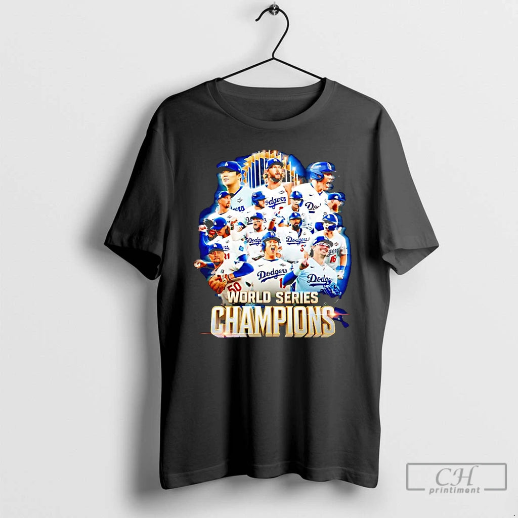 Classic Dodgers 2025 World Series Champions Trophy T Shirts Hoodie Sweatshirt | PurePodTees.com