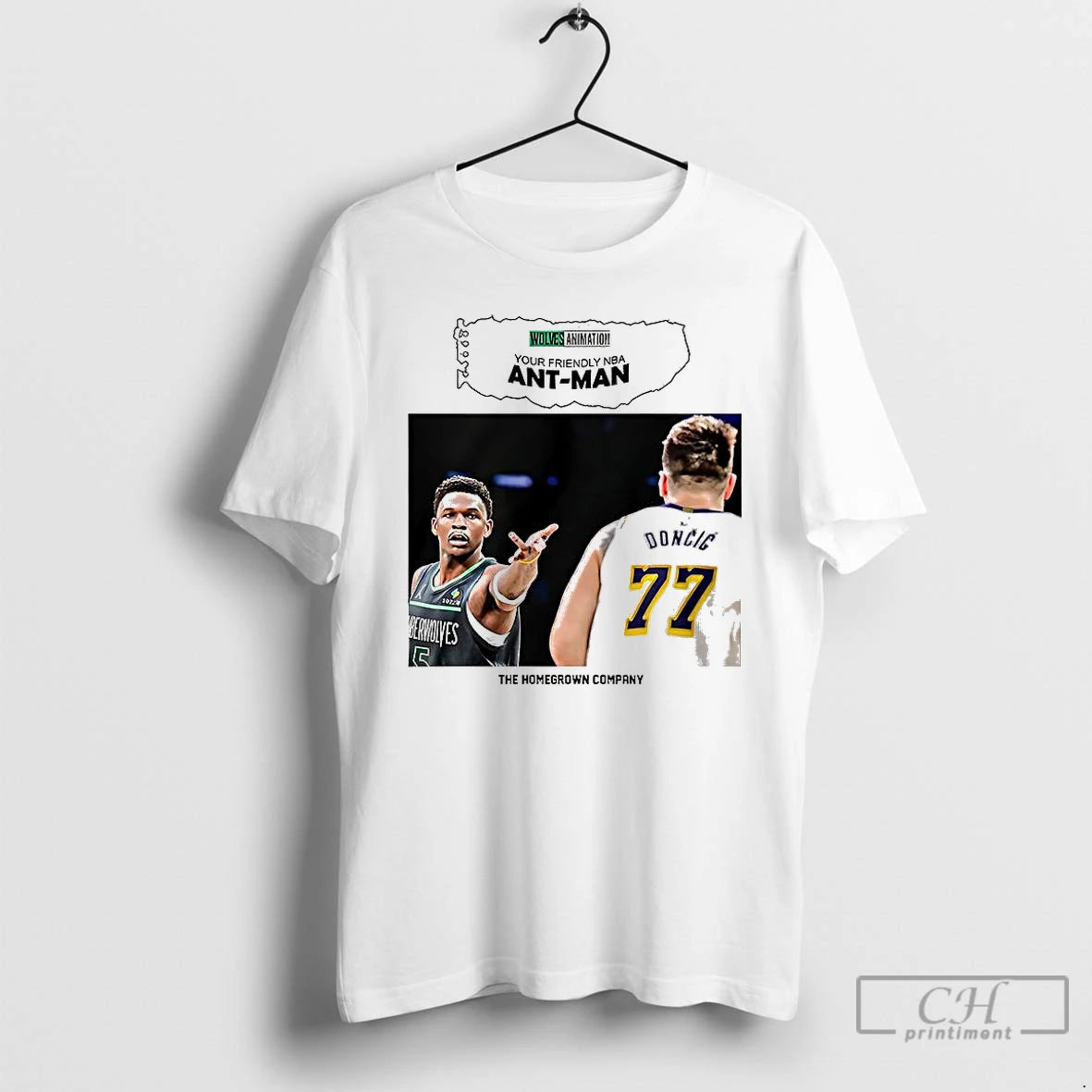Classic Doncic And Anthony Edwards Ant Man The Homegrown Company T Shirts Hoodie Sweatshirt | PurePodTees.com