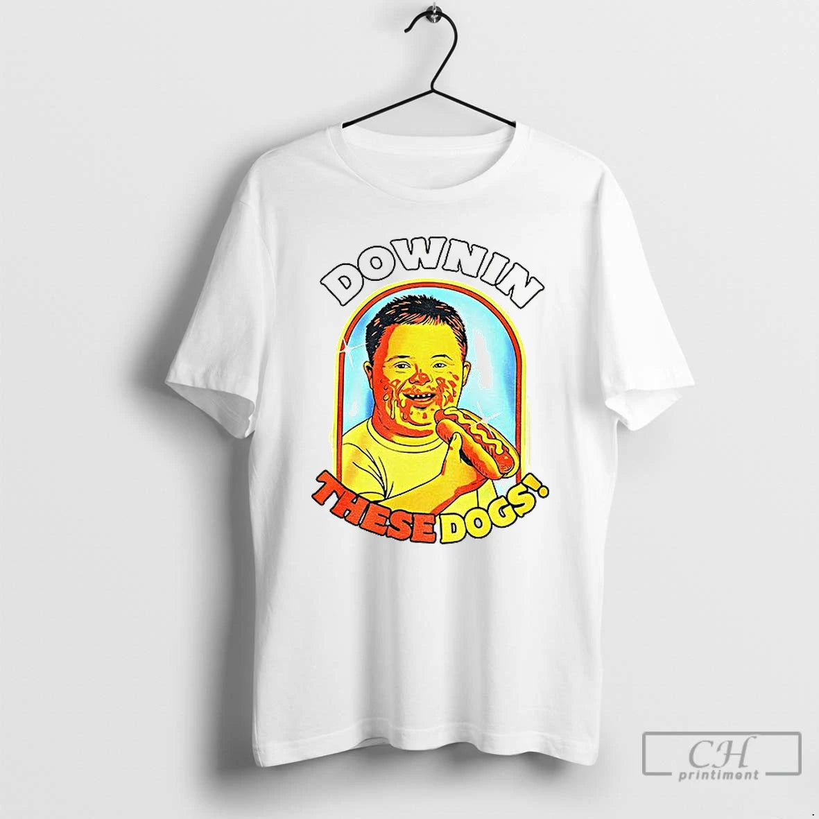Classic Downin These Hot Dogs Down Syndrome T Shirts Hoodie Sweatshirt | PurePodTees.com
