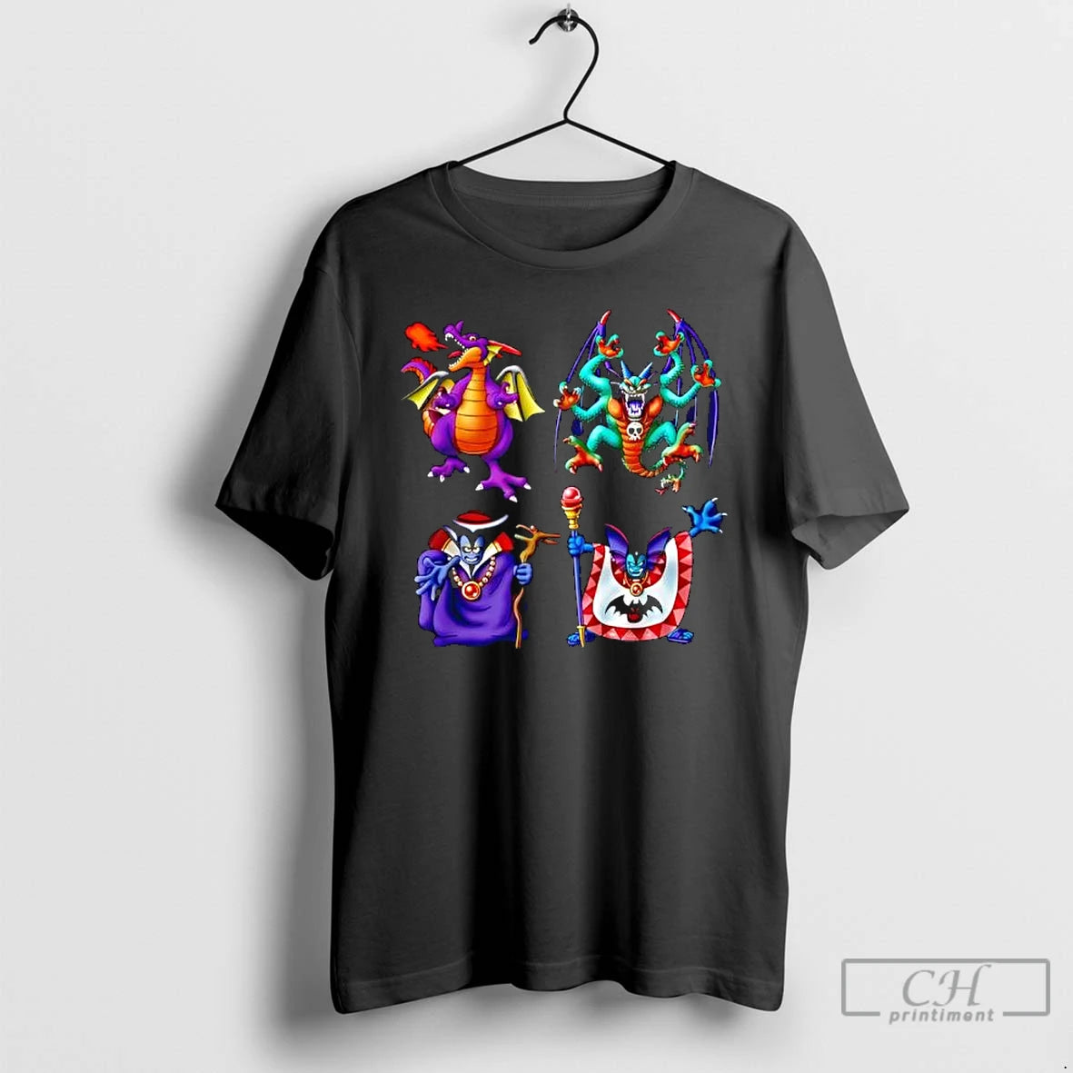 Classic Dragon Quest I Ii Hd 2d Remake Boss Monsters T Shirts Hoodie Sweatshirt | PurePodTees.com