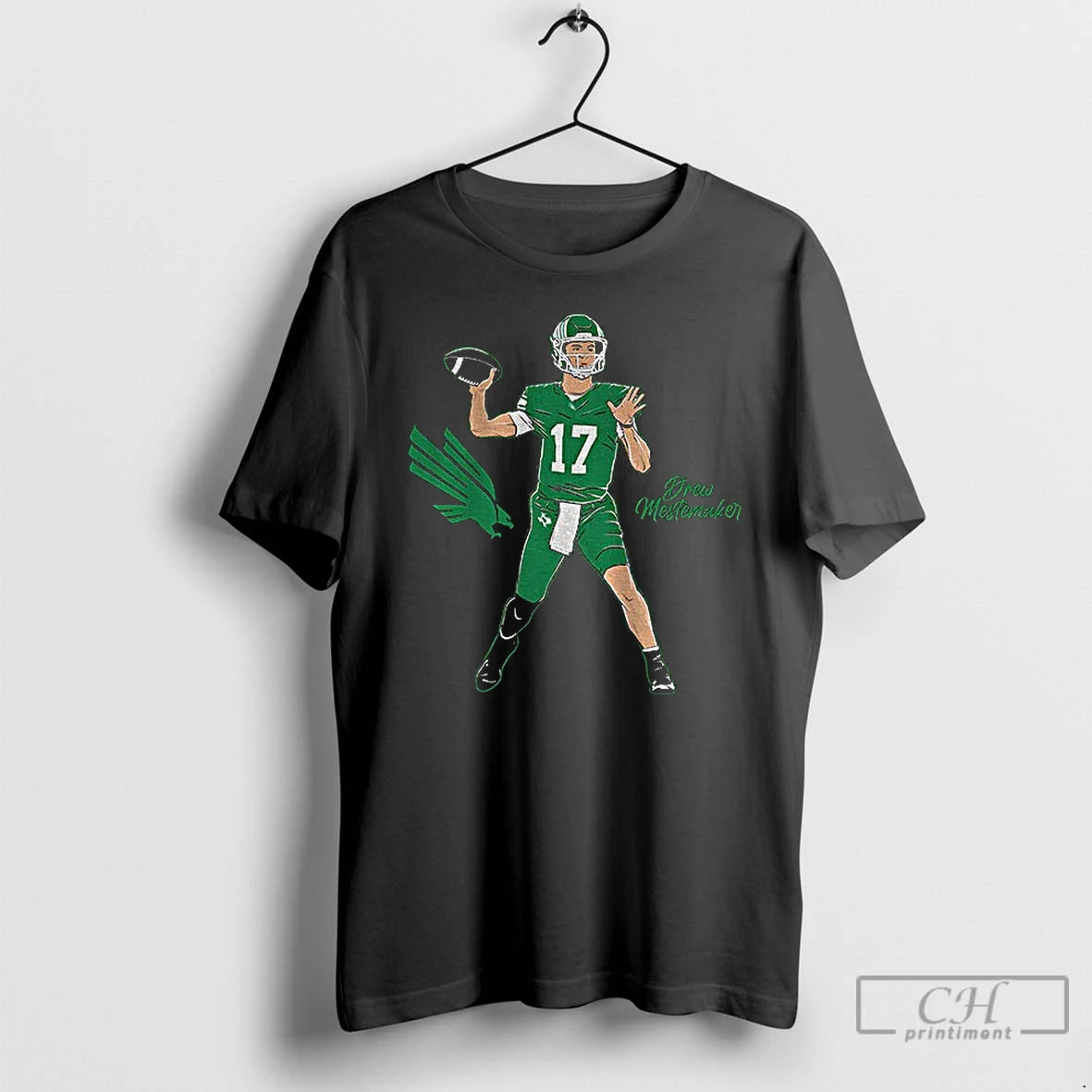 Classic Drew Mestemaker Superstar Pose North Texas Mean Green Football 2025 Shirt Hoodie Sweatshirt | PurePodTees.com