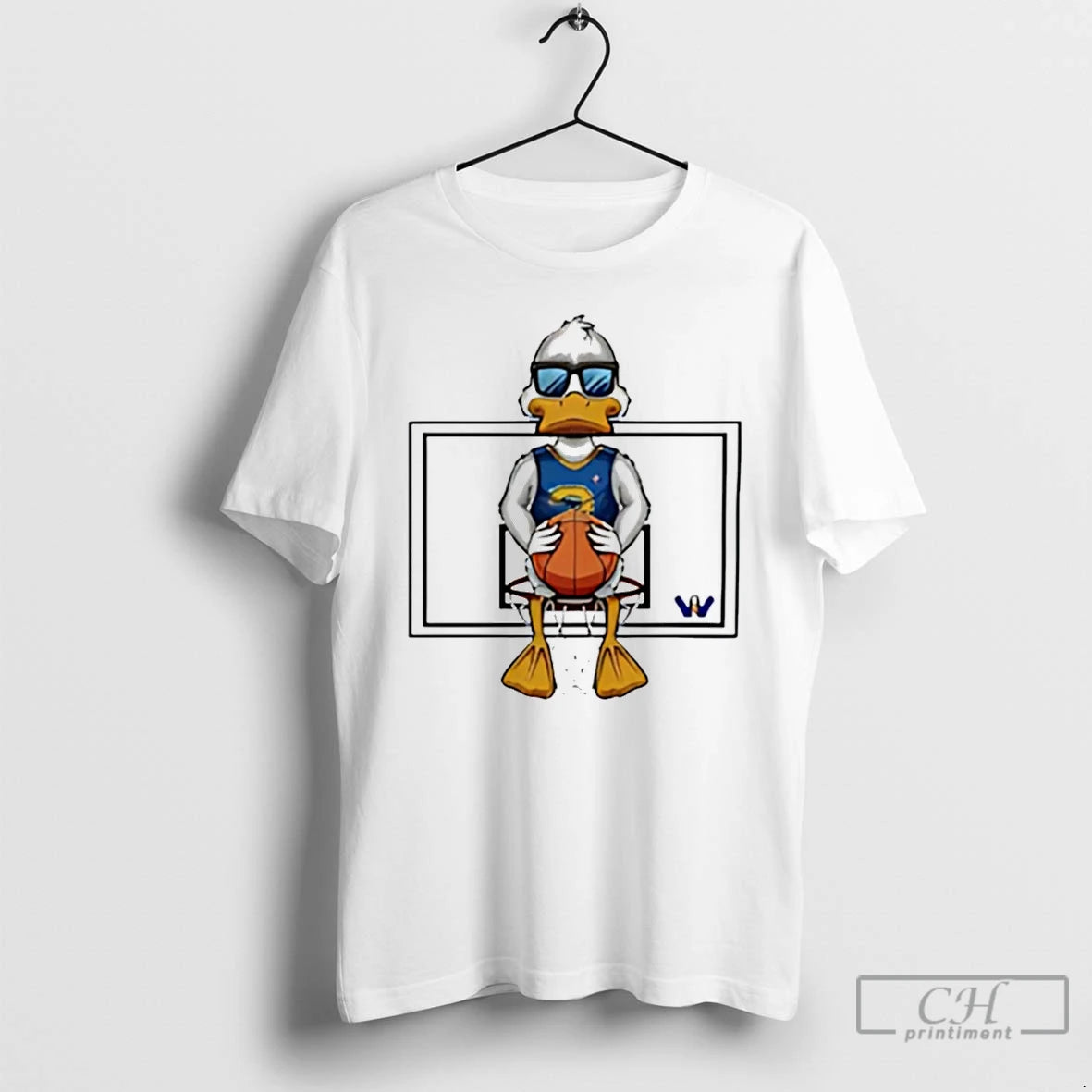 Classic Duck On Rim Nba 2025 26 Mascot T Shirts Hoodie Sweatshirt | PurePodTees.com
