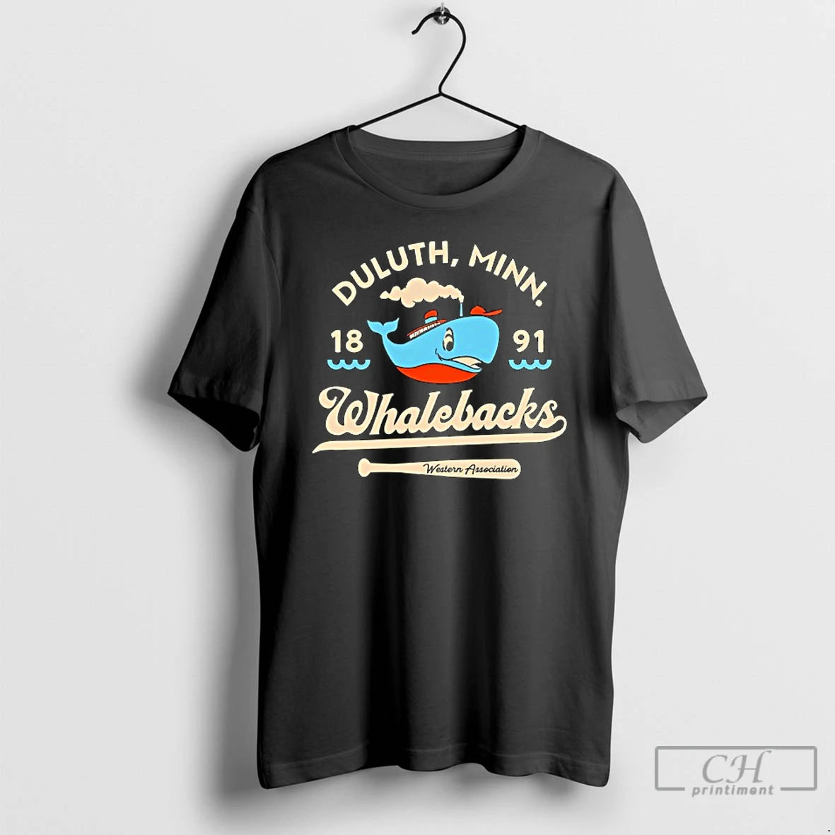 Classic Duluth Whalebacks Minnesota Defunct Baseball Teams T Shirts Hoodie Sweatshirt | PurePodTees.com