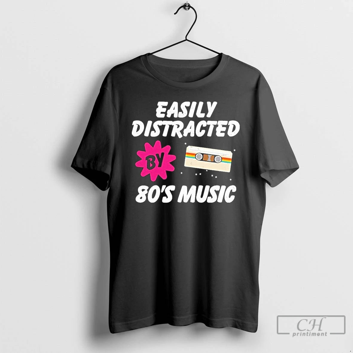 Classic Easily Distracted By 80s Shirt Hoodie Sweatshirt | PurePodTees.com