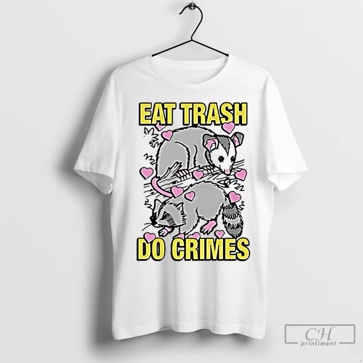 Classic Eat Trash Do Crimes Possum Raccoon Shirt Hoodie Sweatshirt | PurePodTees.com