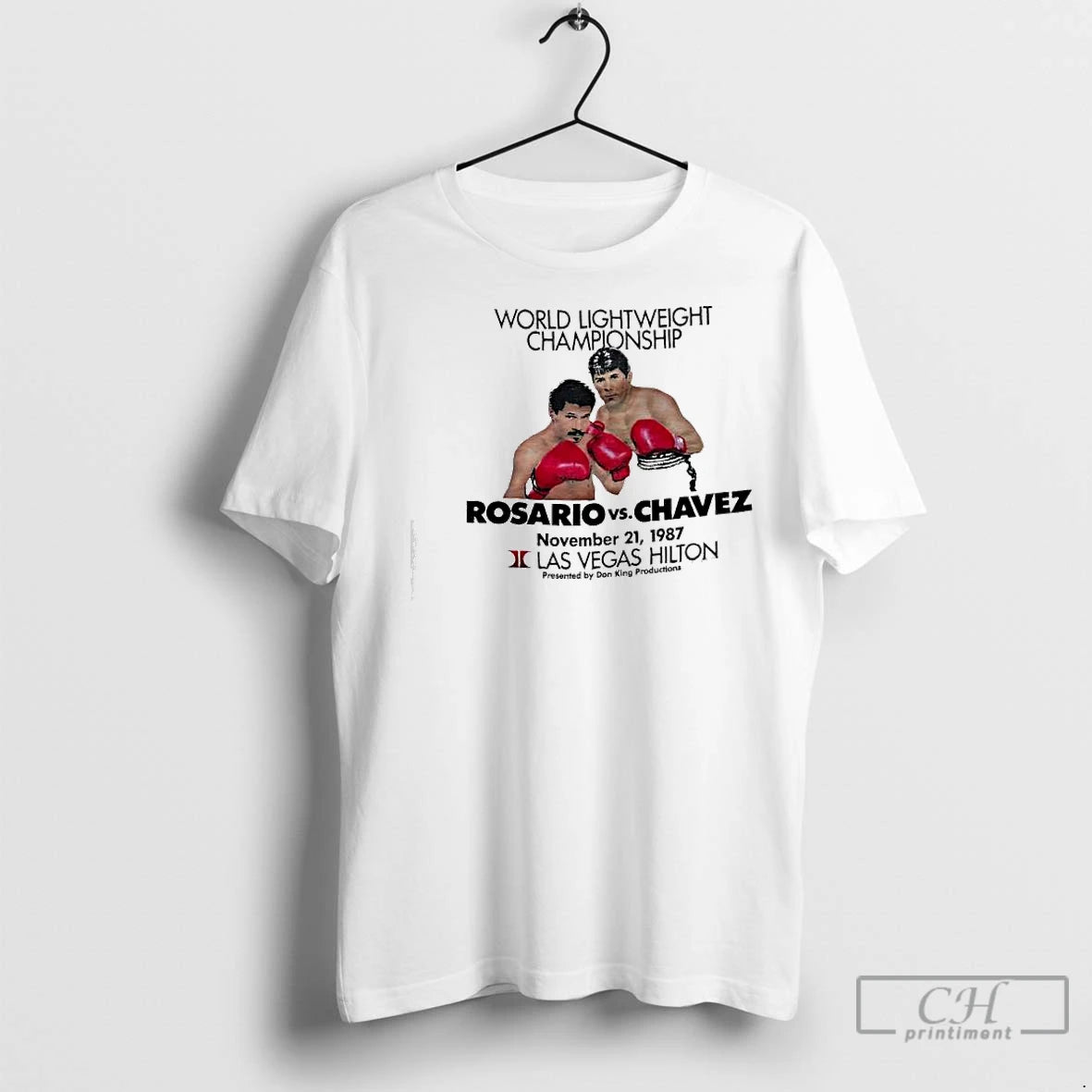 Classic Edwin Rosario And Julio Cesar Chavez World Lightweight Championship Las Vegas Hilton Shirt Hoodie Sweatshirt
