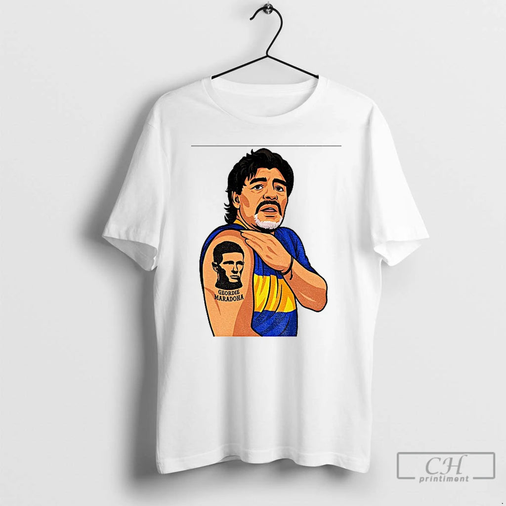 Classic Elliot Anderson Geordie Maradona Tattoo T Shirts Hoodie Sweatshirt | PurePodTees.com